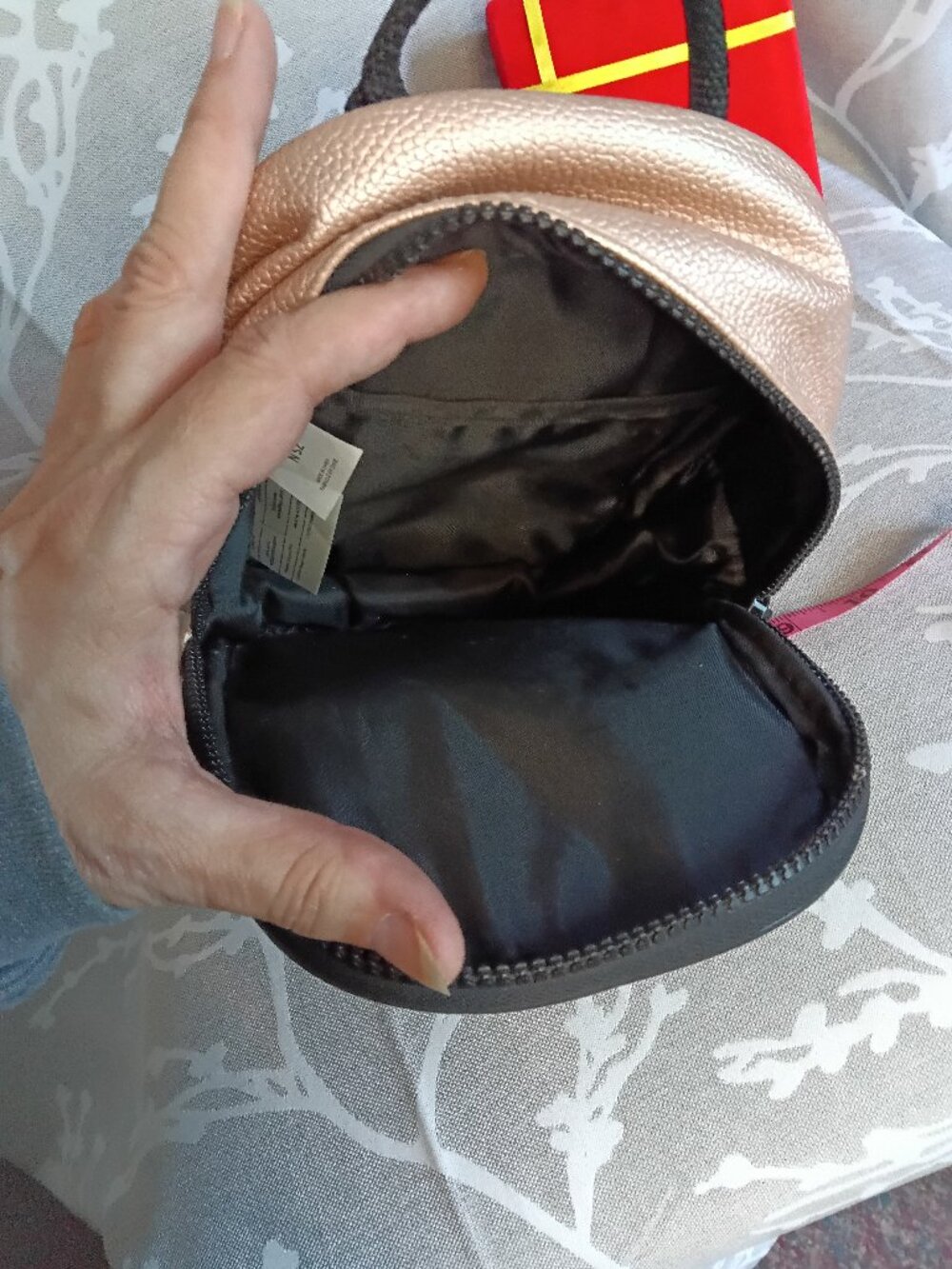 REEBOK Rose Gold Metallic Mini Backpack - Picture 6 of 10